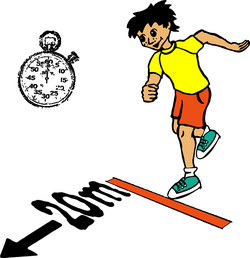 20-m-Sprint Abbildung: 20-Meter-Sprint